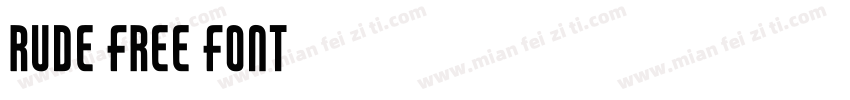 Rude Free Font字体转换